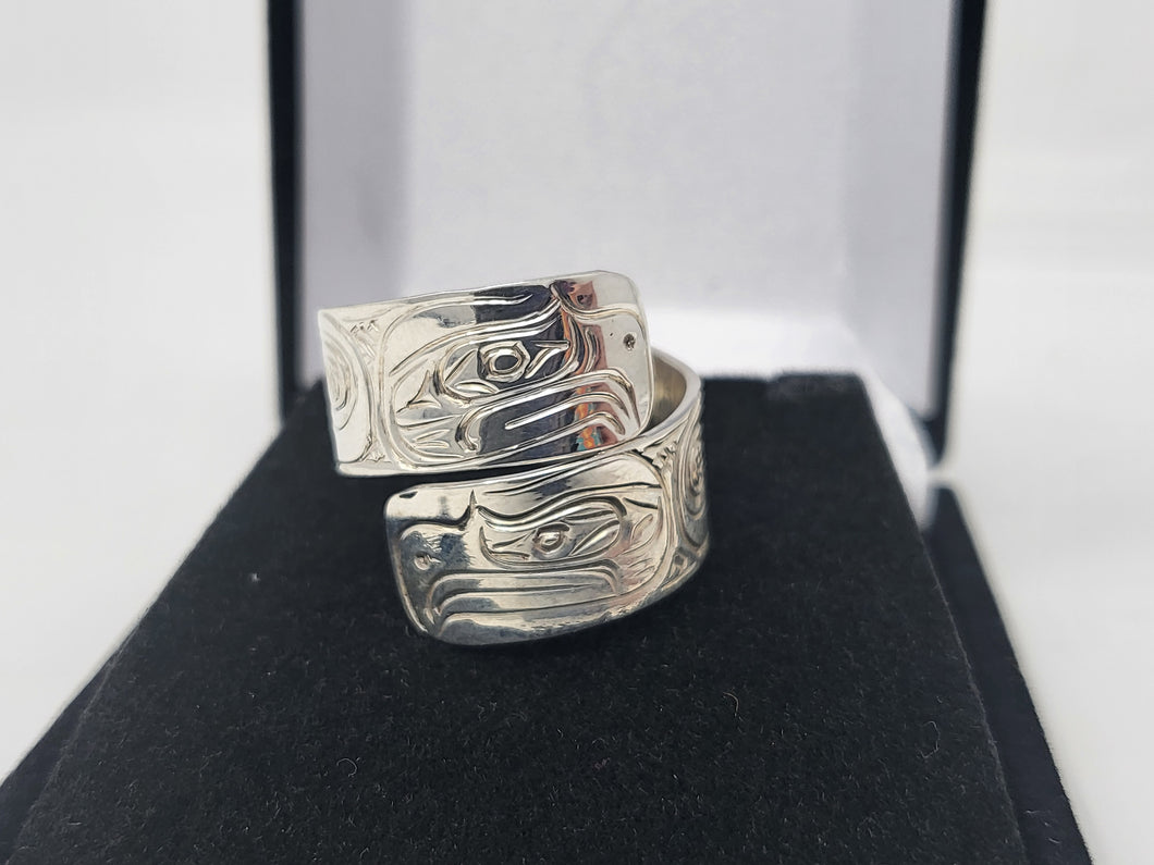 Eagle wrap ring by Don Wadhams