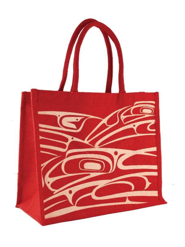Connie Dickens Jute Bag Raven Red
