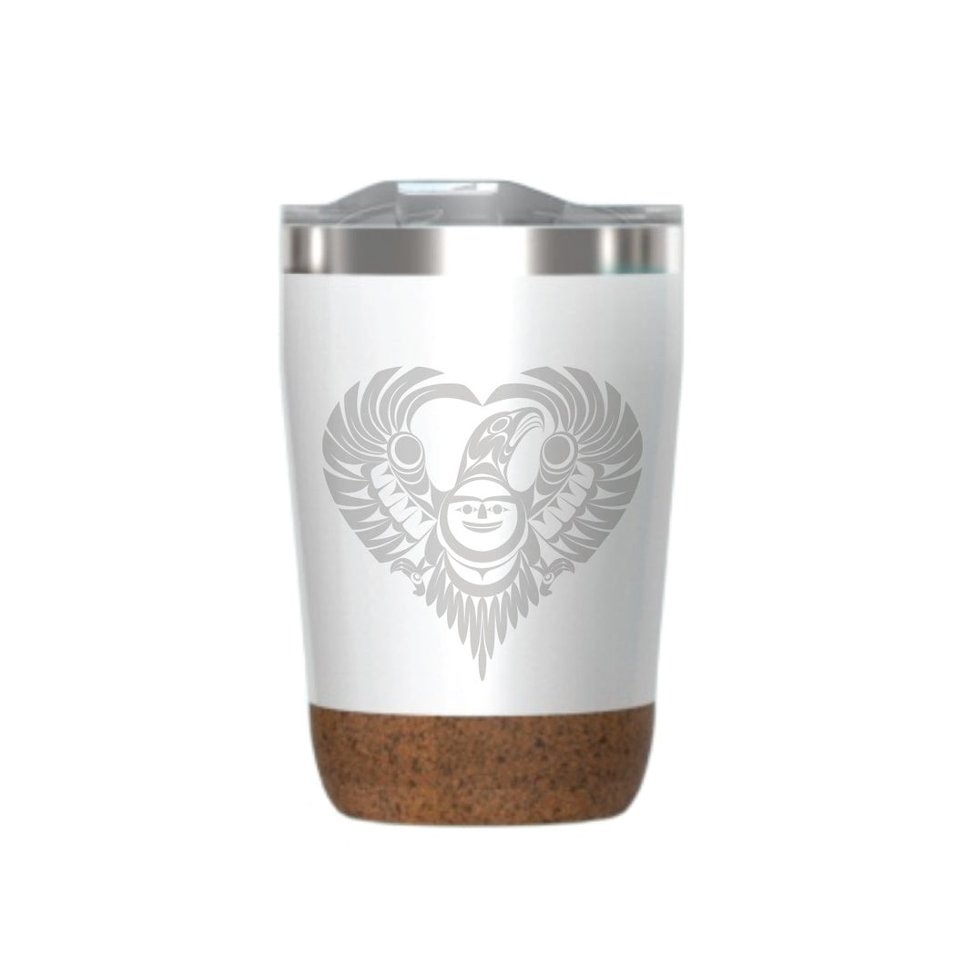 Cork Base Travel Mugs - Healing from Within by Francis Horne Sr., 12 oz
