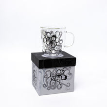 Load image into Gallery viewer, Double Walled Glass Mug- Octopus (Nuu) by Ernest Swanson
