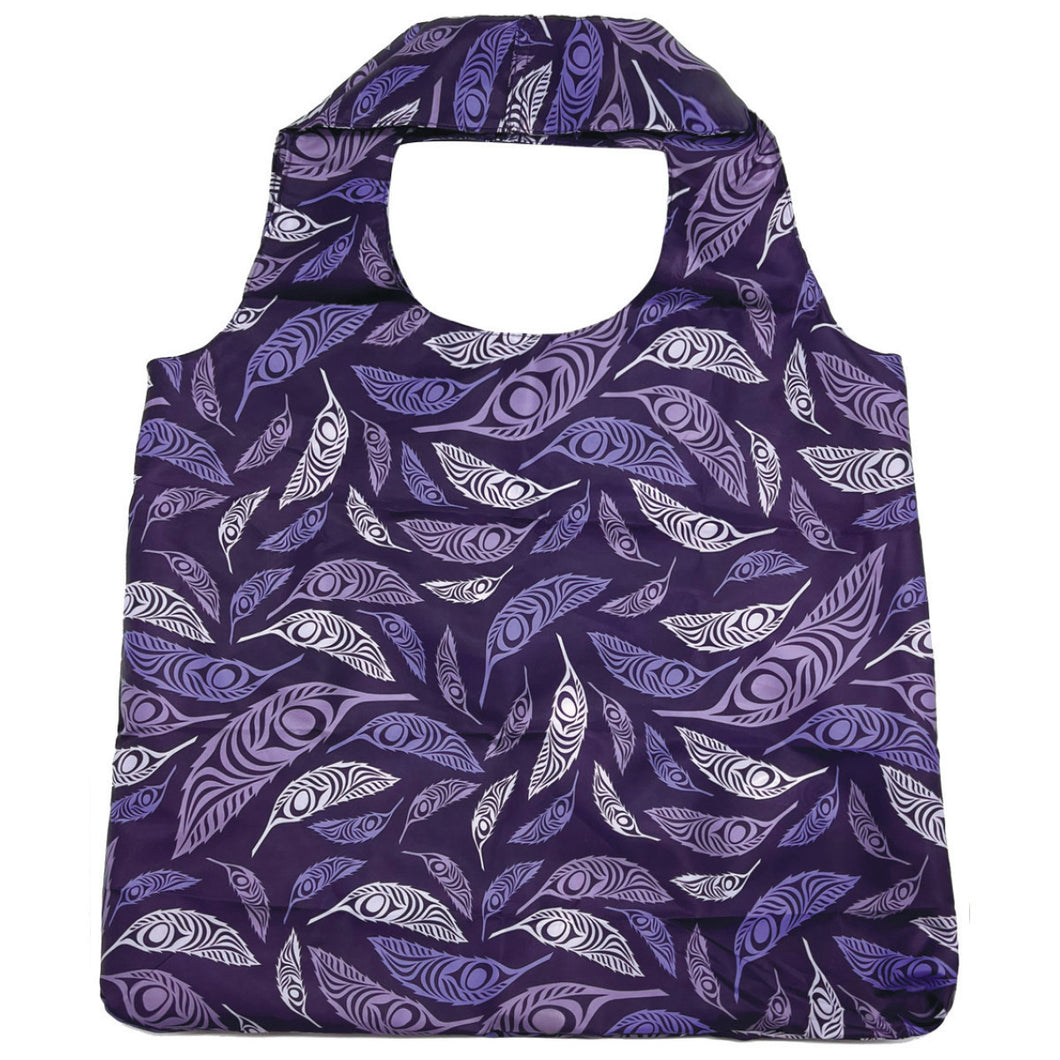 Foldable Shopping Bag - Feather by Simone Diamond