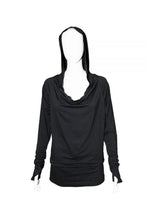 Load image into Gallery viewer, Black Bamboo Pullover Hoodie
