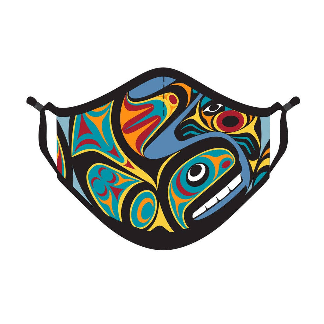 Reusable Face Mask - Whale by Maynard Johnny, Jr