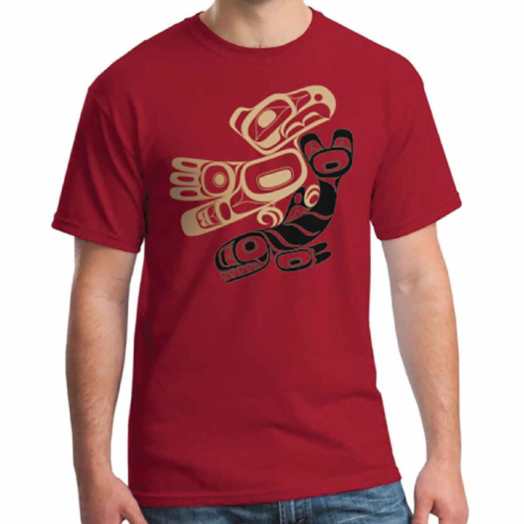 T-shirt - Thunderbird and Orca by Corey Bulpitt