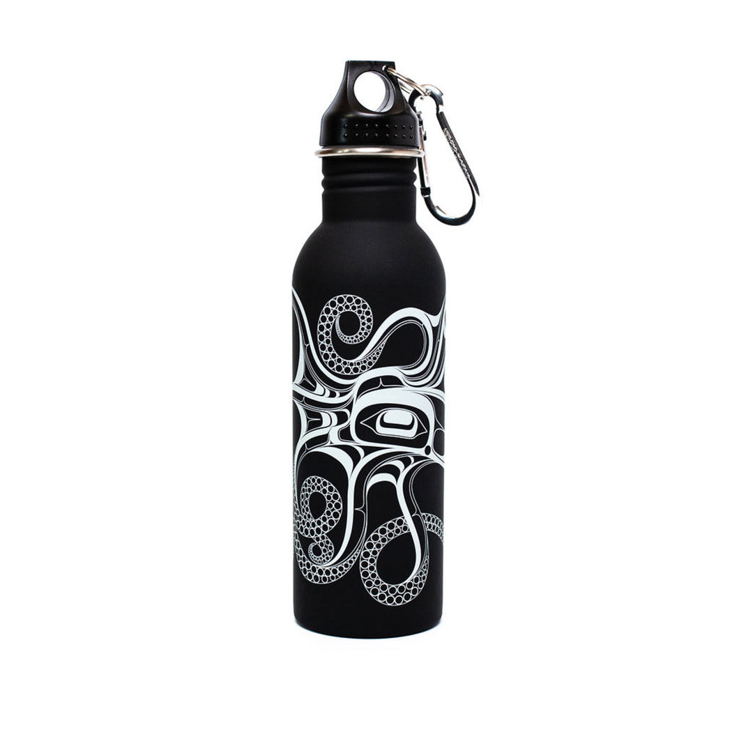 Water Bottle - Octopus (Nuu) by Ernest Swanson