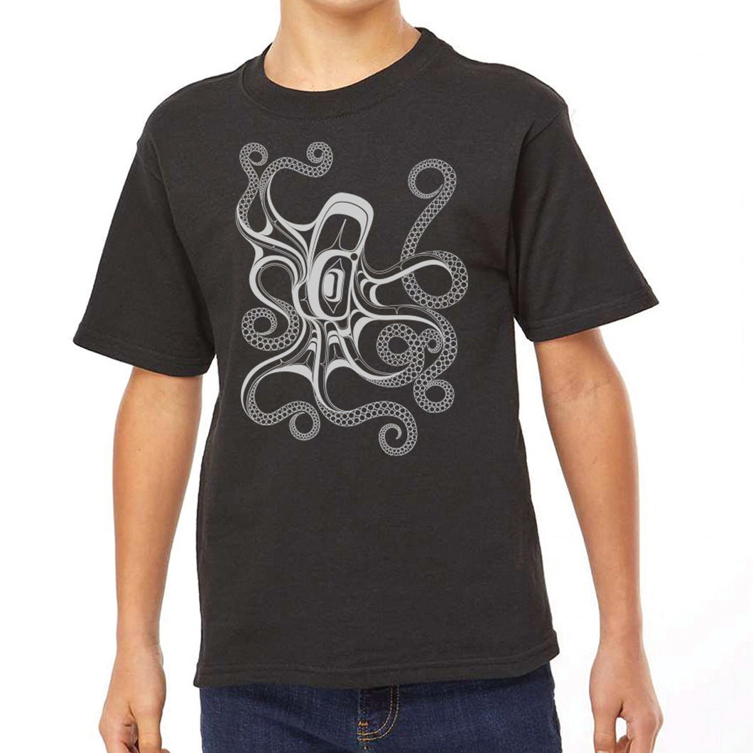 Youth T-shirt - Octopus (Nuu) by Ernest Swanson