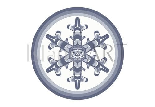 Snowflake Art Card by Andy Everson
