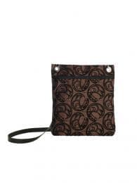 Connie Dickens Raven Brown Flocked Town Bag