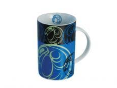 Connie Dickens Raven Porcelain Mug Turquoise