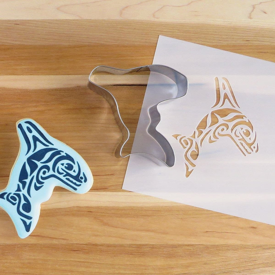 Cookie Cutter and Stencil Set - Whale