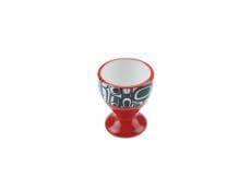 Egg Cup Red/Black - Raven by Kelly Robinson