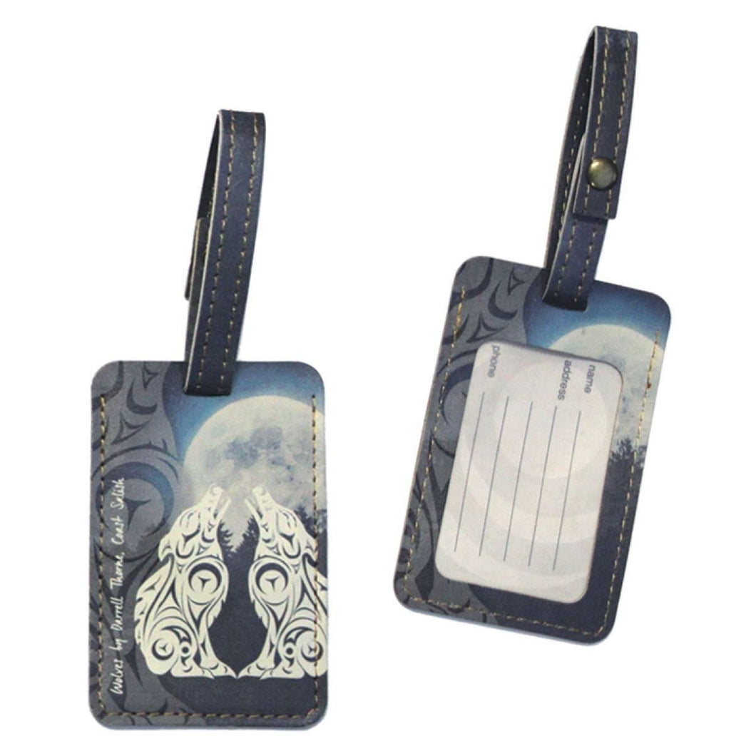 Luggage Tag - Wolves by Darrell Thorne