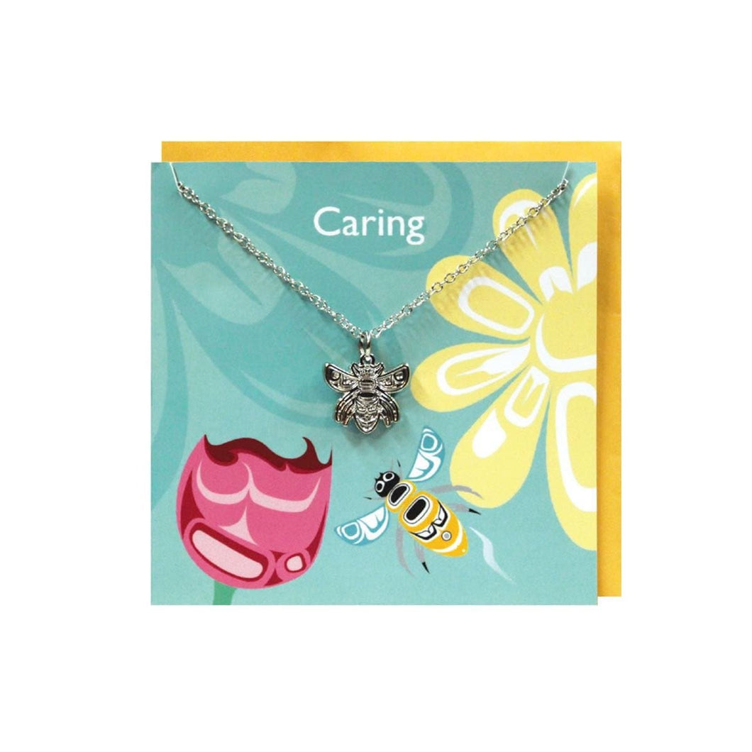 Pewter Charm Greeting Card - Bee by Paul Windsor