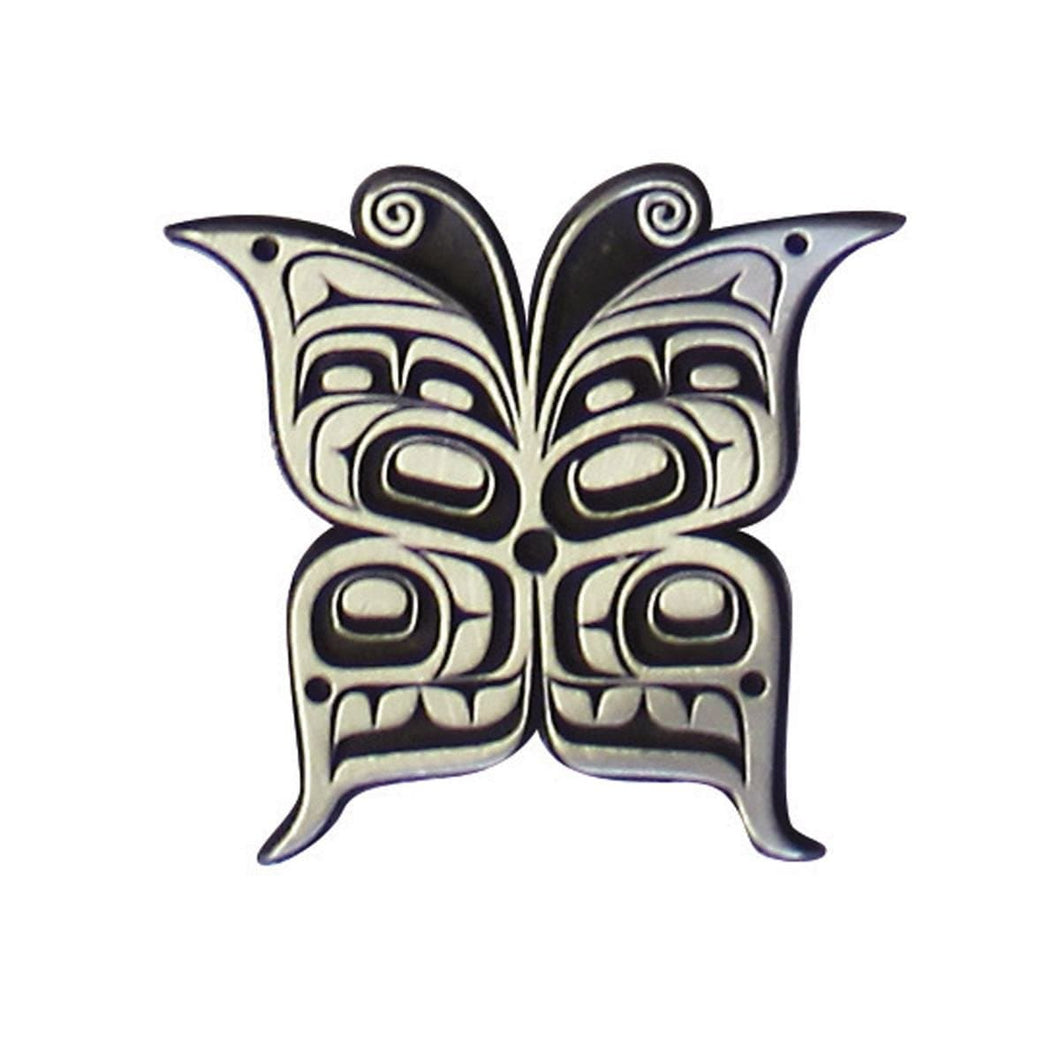 Pewter Magnet - Butterfly by Kwiaahwah Jones