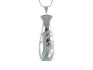 Silver Pewter Evolution Pendant w/ Sterling Silver Chain