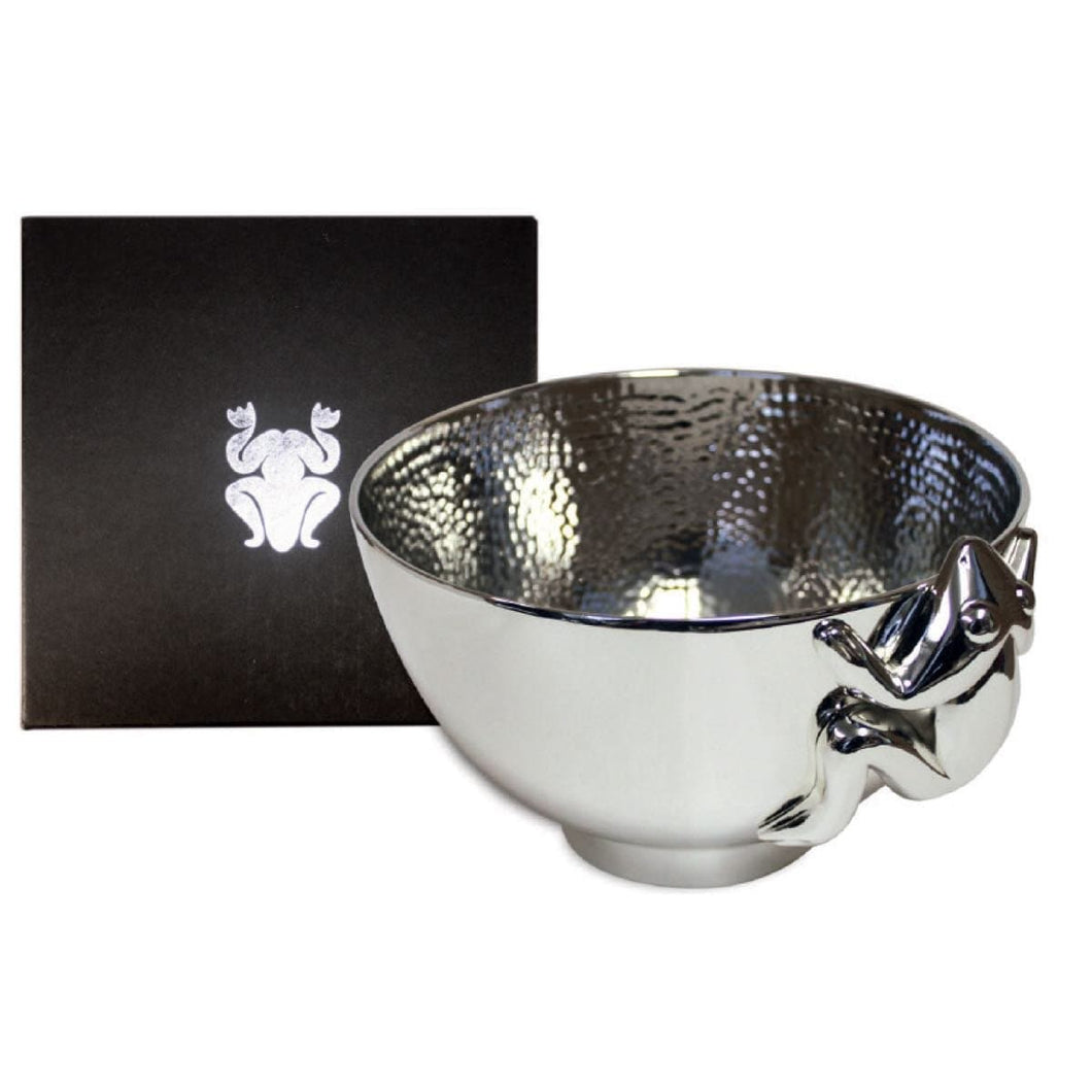 Silver Plated Bowl - Frog by Corey Bulpitt