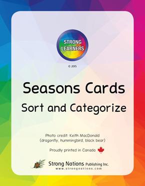 Strong Learners Sort and Categorize Cards: Terri Mack author - Seasons