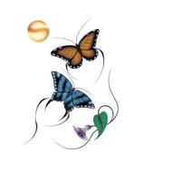 Tattoo - Garnet Tobacco Butterflies