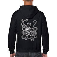 Zippered Hoodie - Octopus by Ernest Swanson (barcode)